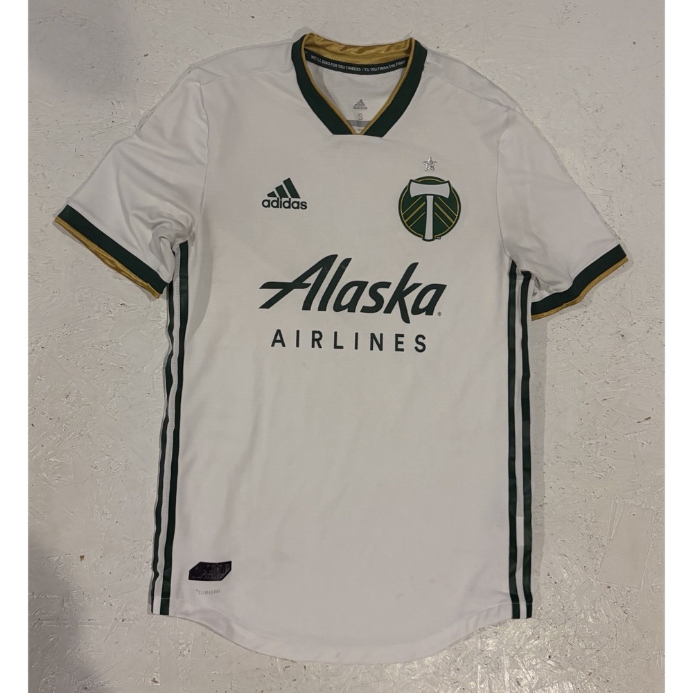 Adidas Portland Timbers Away Soccer Jersey 2017/18 Mens S White MLS CW5469